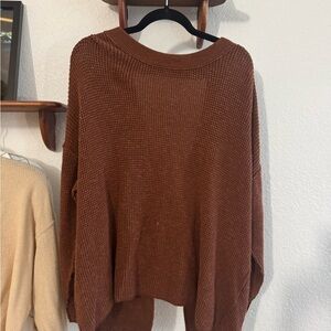 Free People Open Back Tie Sweater